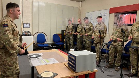 Drummers Beginners Course at the Army School of Ceremonial in Catterick Corps of Drum 12012022 CREDIT BFBS.jpg
