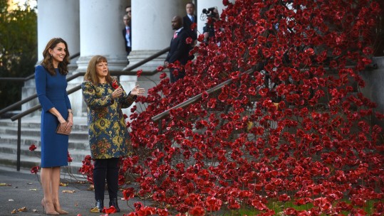 Duchess of Cambridge IWM poppies 311018