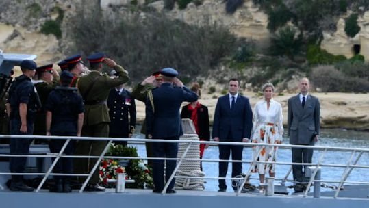 Duke and Duchess of Edinburgh paid tribute to fallen WWII 