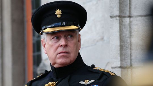 Duke of York, in his then role as colonel of the Grenadier Guards, at a memorial in Bruges to mark the 75th Anniversary of the liberation of the Belgian town 070919 CREDIT PA, ALAMY