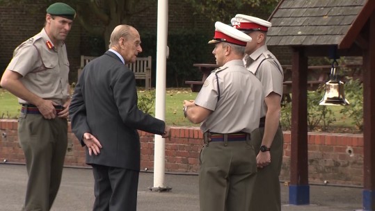 Duke of Edinburgh Visits Royal Marines School Of Music