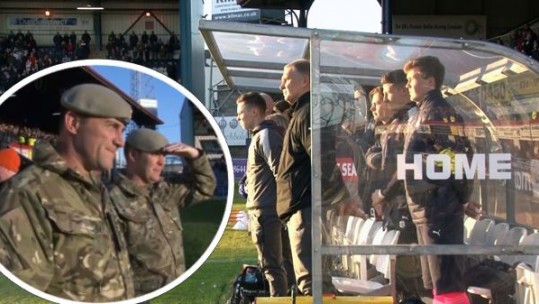 Dundee vs Kilmarnock - forces ties celebrated