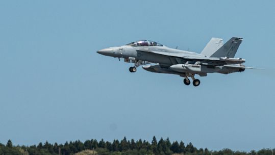 EA-18G Growler from Electronic Attack Squadron takes off 010524 CREDIT US DEPARTMENT OF DEFENSE