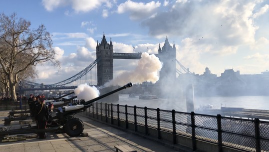 Tower of London gun salute