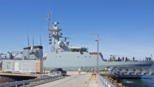 East Cove Port - HMS Medway's home for the next few months 11022023 CREDIT Royal Navy, HMS Medway.jpg
