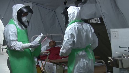Ebola military medical training.