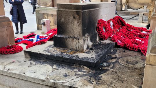 Edinburgh War Memorial Vandalism 15112022 CREDIT The City of Edinburgh Council