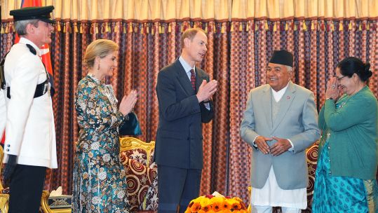 Edward and Sophie in Nepal.
