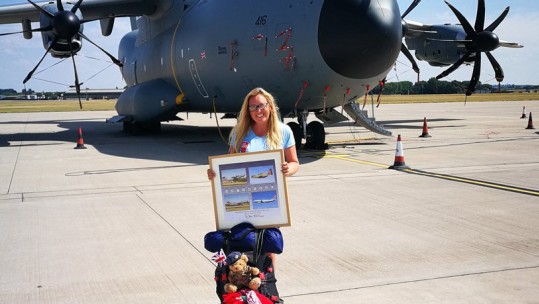 Emma Mum RAF Lossiemouth RAF Association Walking Charity