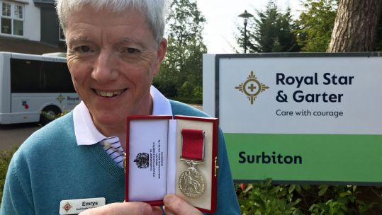 Emrys Owen British Empire Medal BEM (Picture: Royal Star & Garter)