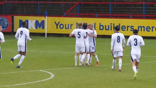 England C celebrate goal v Nepal Credit BFBS Date 06052024.jpg 
