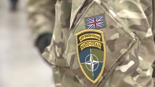 Estonia UK NATO troops on deployment Badge