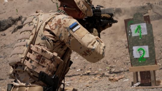 Estonian Defence Force soldier Sergeant Karl-Eerik Nemvalts 130723 CREDIT BFBS