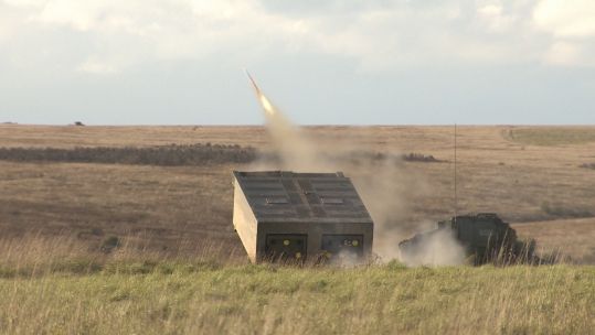 Ex Congreve Spear Multiple Launch Rocket System.