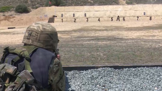 Exercise Helios encounter shooting range, Cyprus