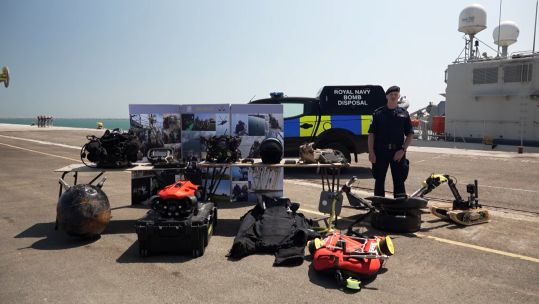 Able Seaman Diver Rich explains EOD and diving equipment 