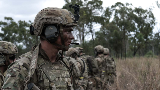 Ex Talisman Sabre Royal Marines at the on largest military drills in the Southern Hemisphere CREDIT ROYAL NAVY