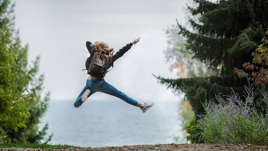 Excited Happy Joy Trees Green Jump Woman Pexels.com Credit Sebastian Voortman