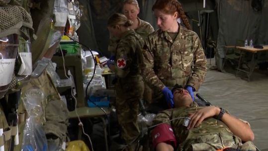 Exercise Immediate Response medical team in Poland 150524 CREDIT BFBS 