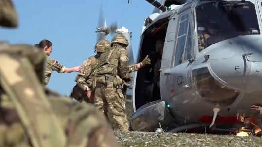 Exercise Lion Sun - Signals simulated casualty evacuation exercise in Cyprus 01032022 CREDIT BFBS