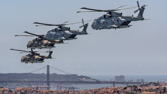 Exercise Montijo Merlin brought Royal Navy and Portuguese pilots together for training (Picture: Royal Navy).