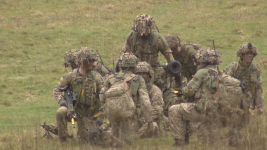 Exercise Wessex Storm Royal Regiment of Scotland and Canadian soldiers 2 220223 CREDIT BFBS