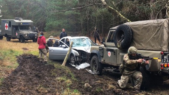 Exercise Starlight Serpent 5 36 Medical Squadron 4 Armoured Medical Regiment Keogh Barracks Mytchett Aldershot Medics Vehicles Screen Grab