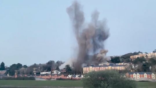 Exeter WW2 bomb controlled detonation 270221 CREDIT Exeter City Council Twitter.jpg 