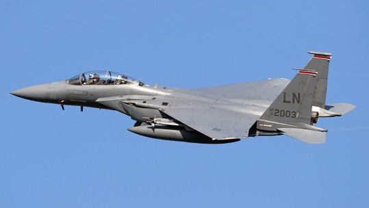 Near-Miss Between US F-15 And RAF Plane