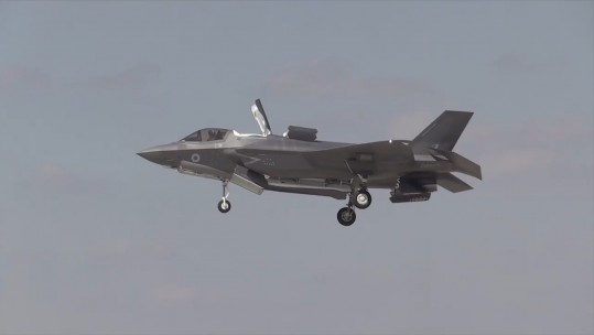 First F-35B vertical landing