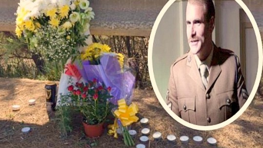 John Fernandez - Flowers For British Soldier Killed In Cyprus