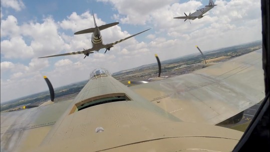 RAF LANCASTER FLYPAST RIAT 2018