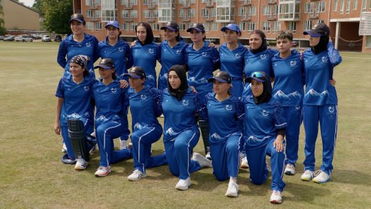 Afghan Refugee Women's Cricket Team played UK Armed Forces in Cambridge