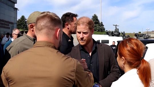 Prince Harry visited injured veterans of the Ukraine war during his visit to the war-torn country