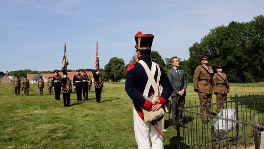 Kingsmen from 1 Lancs visit Waterloo