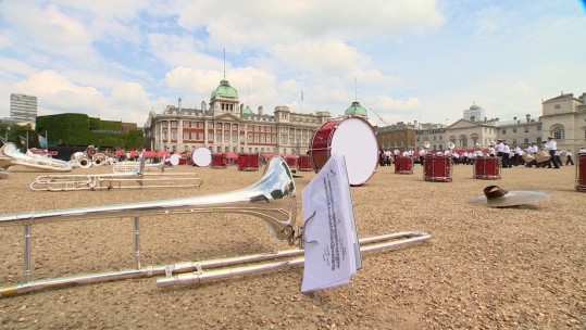 Final Rehearsals Before 2014 Beating Retreat