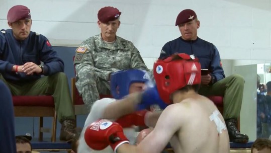 VIP Visitor Adds Pressure to Parachute Regiment Recruits