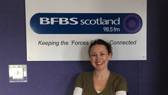 Lynne Duffus hosts BFBS Scotland's Breakfast Show