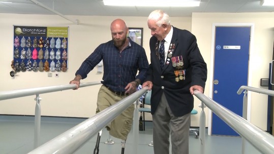 Micky Yule and Tom Weatherall say goodbye to Headley Court. 