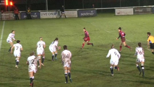 Army v England women's under-20 rugby team 2018