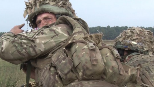 British Army training Germany