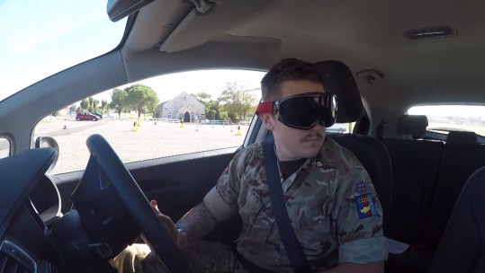 Military competitor tackles Cyprus driving challenge