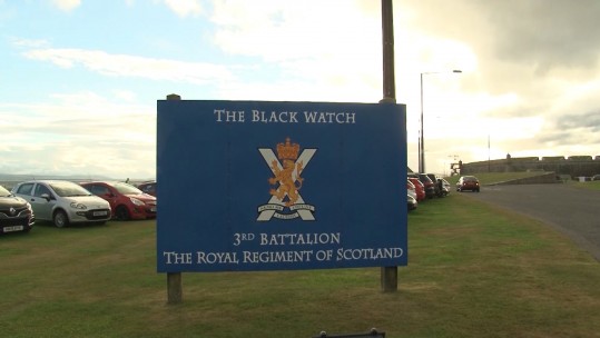 Scottish military bases Black Watch Sign