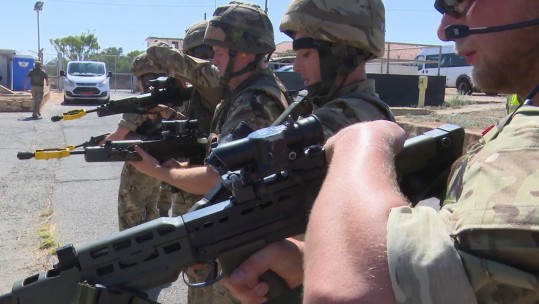 Royal Naval Reservists practice force protection In Cyprus