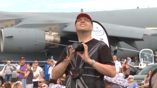 Fan at RNAS Yeovilton Air Day 