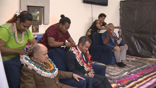 British Army Fijian Soldiers Commemorate Fallen Comrade