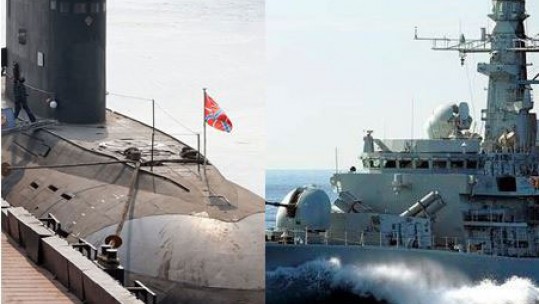 The Two Craft In Latest Royal Navy/Russian Stand Off