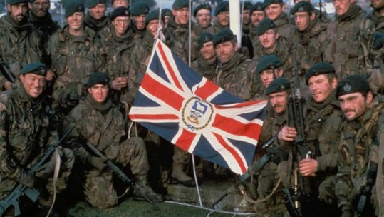 Royal Marines recapture Port Stanley in the Falkland Islands 1982 