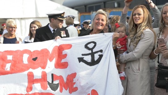 HMS Penzance families reunited