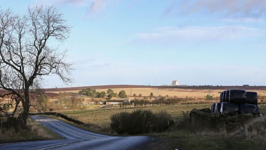 Farmland RAF Fylingdales on the Yorkshire Moors Defence Imagery Taken 17.01.18